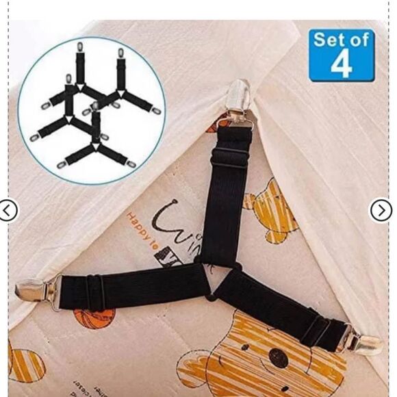 4 pk of 4 Bed Sheet Clips (16 total) - Picture 5 of 6